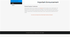 Desktop Screenshot of domainexplorer.net